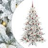 vidaXL Brad de Crăciun artificial cu ramuri articulare Alb 180 cm