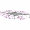 vidaXL Cadru de pat natural 120 x 200 cm Lemn de pin masiv
