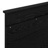 vidaXL Tăblie cap cu headboard Stejar Negru 80 cm Lemn compozit