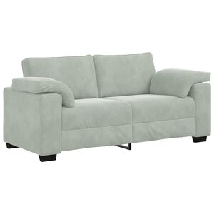 vidaXL Canapea loveseat gri deschis 180x77x82 cm catifea