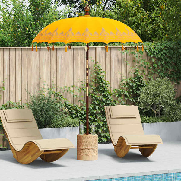 vidaXL Parasol Balinez Galben 185 x 185 x 260 cm