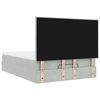 vidaXL Cadru de pat otoman cu saltele Gri deschis 140x200cm catifea