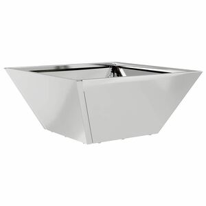 vidaXL Vază pentru Grădină Argintiu 35 x 35 x 15 cm Oțel Galvanizat