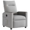 vidaXL Scaun reclinabil electric Cloud Grey Fabric