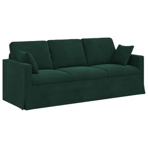 vidaXL Canapea Verde &icirc;nchis 198 x 78 x 80 cm Catifea