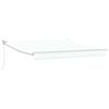 vidaXL Cortina Retractabilă Alb 350 x 250 cm Poliester și Aluminiu