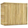 vidaXL Magazie unelte de grădină, 135x60x123 cm, lemn pin tratat