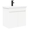 vidaXL Unitate de baie cu robinet Alb 61 x 40 x 74,5 cm
