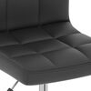 vidaXL Scaune de bucătărie pivotante, 2 buc. negru, piele ecologică