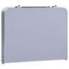 vidaXL Masă de camping pliabilă, alb, 60 x 40 cm, aluminiu