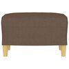 vidaXL Taburet, maro, 60x50x41 cm, material textil