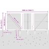 vidaXL St&acirc;lp de gard. Gri 50 x 1,4 m (16 x 16 mm plasă) Oțel și PVC