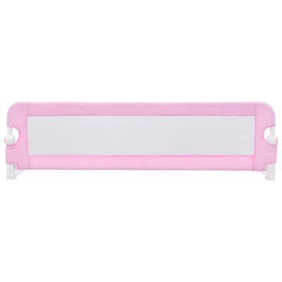 vidaXL Balustradă de protecție pat copii, roz, 120x42 cm, poliester