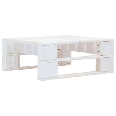 vidaXL Set mobilier din paleți cu perne, 6 piese, alb, lemn pin tratat