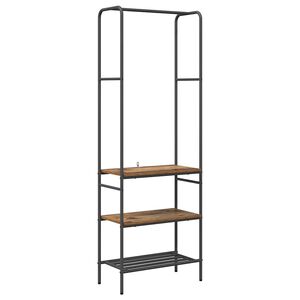 vidaXL Suport pentru H&acirc;rtie Lemn vechi 60 x 30 x 171 cm Lemn prelucrat