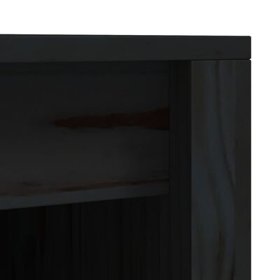 vidaXL Dulap de bucătărie de exterior, negru, lemn masiv de pin