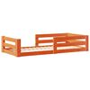 vidaXL Cadru de pat fără saltea maro ceruit 80x160 cm lemn masiv pin