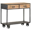 vidaXL Masă consolă, 90x35x74 cm, lemn masiv reciclat