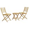 vidaXL Set mobilier bistro, 3 piese, bambus