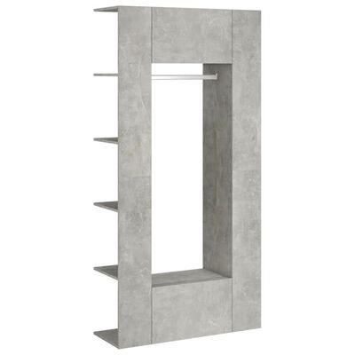 vidaXL Dulapuri de hol, 2 buc., gri beton, lemn prelucrat
