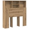 vidaXL Tablă de pat cu sertar Stejar Artizanal 100 x 19 x 103,5 cm