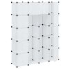 vidaXL Dulap modular cu 14 compartimente alb 37 x 146 x 180,5 cm