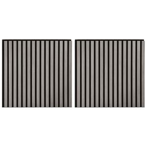 vidaXL Panouri de perete 2 pcs Gri 60,5 x 60 cm