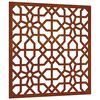 vidaXL Decor perete de grădină 55x55 cm, design maur, oțel Corten