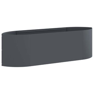 vidaXL Pat de grădină ridicat Antracit 140 x 40 x 40 cm Oțel