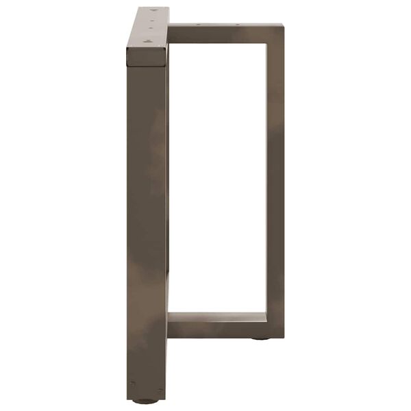 vidaXL Picioare de masă în formă de T, 2 buc., negru, 100x35x(72-73) cm, oțel
