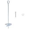 vidaXL Ancoră de Păm&acirc;nt 10 pcs Argintiu &Oslash;10 x 40 cm Metal Galvanizat