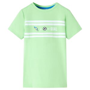 vidaXL Tricou pentru copii, verde neon, 128