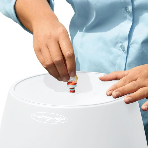 LECHUZA Jardinieră Classico Color 28 ALL-IN-ONE, alb extralucios