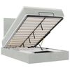 vidaXL Cadru de pat otoman cu saltele Gri deschis 120x200cm catifea