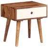 vidaXL Noptieră, 45x30x45 cm, lemn masiv de acacia