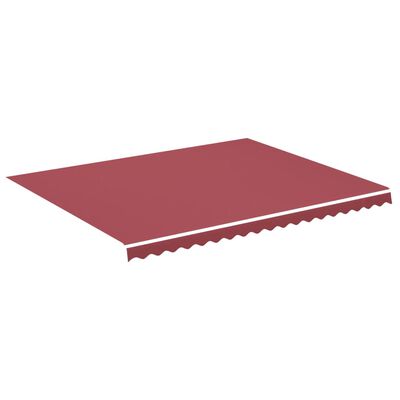 vidaXL Pânză de rezervă pentru copertină, roșu vișiniu, 4,5x3,5 m