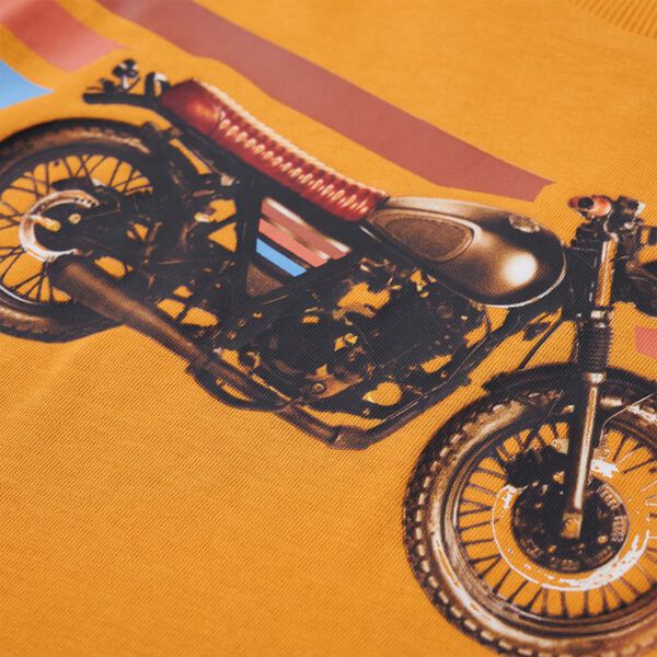 Tricou pentru copii cu mâneci lungi, ocru, 92