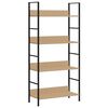 vidaXL Etajeră cărți 3 rafturi, stejar,60x27,6x124,5 cm lemn prelucrat