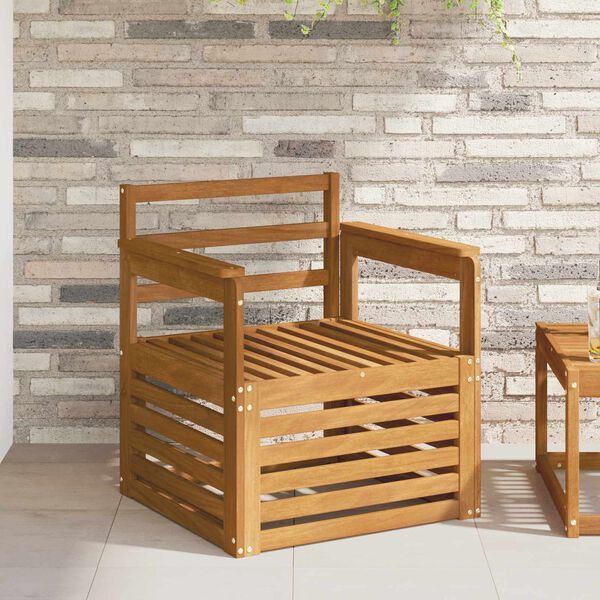 vidaXL Set de canapele de exterior natural 71 x 63 x 73 cm