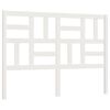 vidaXL Tăblie de pat, alb, 126x4x104 cm, lemn masiv de pin