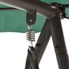 vidaXL Balansoar de grădină cu baldachin verde 198 cm țesătură și oțel