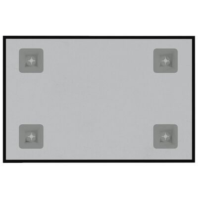 vidaXL Tablă magnetică de perete neagră 40x30 cm, sticlă securizată