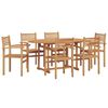 vidaXL Set de masă pentru grădină 7 buc. natural Lemn Solid de Acacia