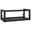 vidaXL Cadru chiuvetă de baie pentru perete, negru, 79x38x31 cm, fier