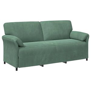 vidaXL Sofa cu 3 locuri Verde Mării 198 x 83 x 95 cm Catifea
