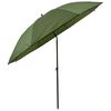 vidaXL Umbrelă pentru Pescuit Galben armata 240 x 210 cm