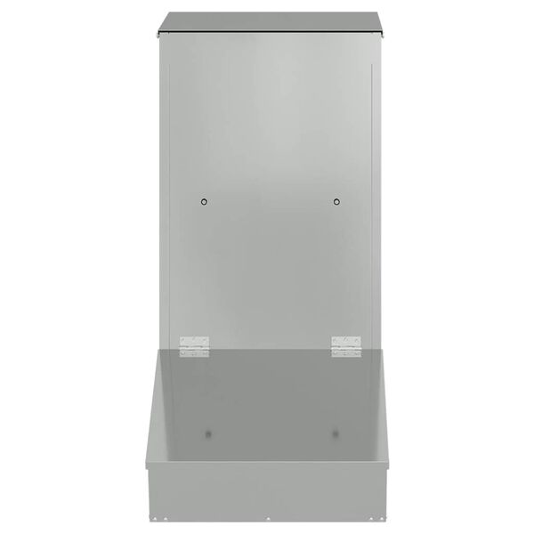 vidaXL Feeder pentru porci Argintiu 55 x 38 x 76 cm Oțel Galvanizat