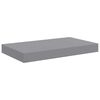 vidaXL Rafturi de perete suspendate, 4 buc., gri, 40x23x3,8 cm, MDF