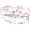 vidaXL Pat cu bibliotecă fără saltea, alb, 90x200 cm, lemn masiv pin