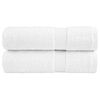 vidaXL Prosoape de m&acirc;ini premium, SOLUND 2 buc alb 50x100cm 600gsm